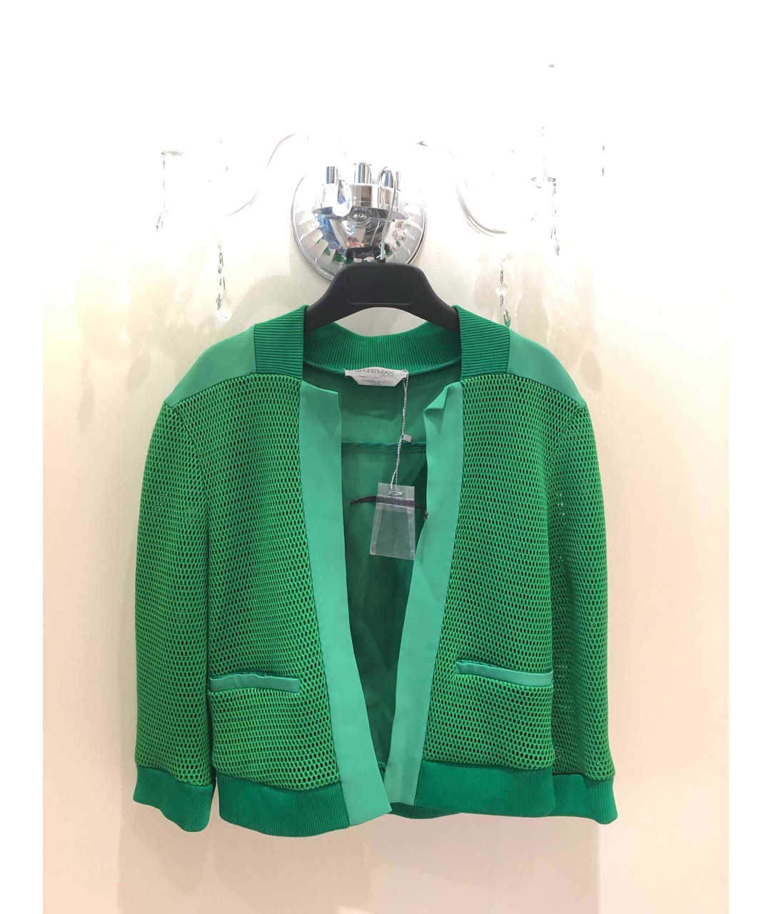SPORTMAX Зеленый полиамидовый жакет/пиджак, фото 4