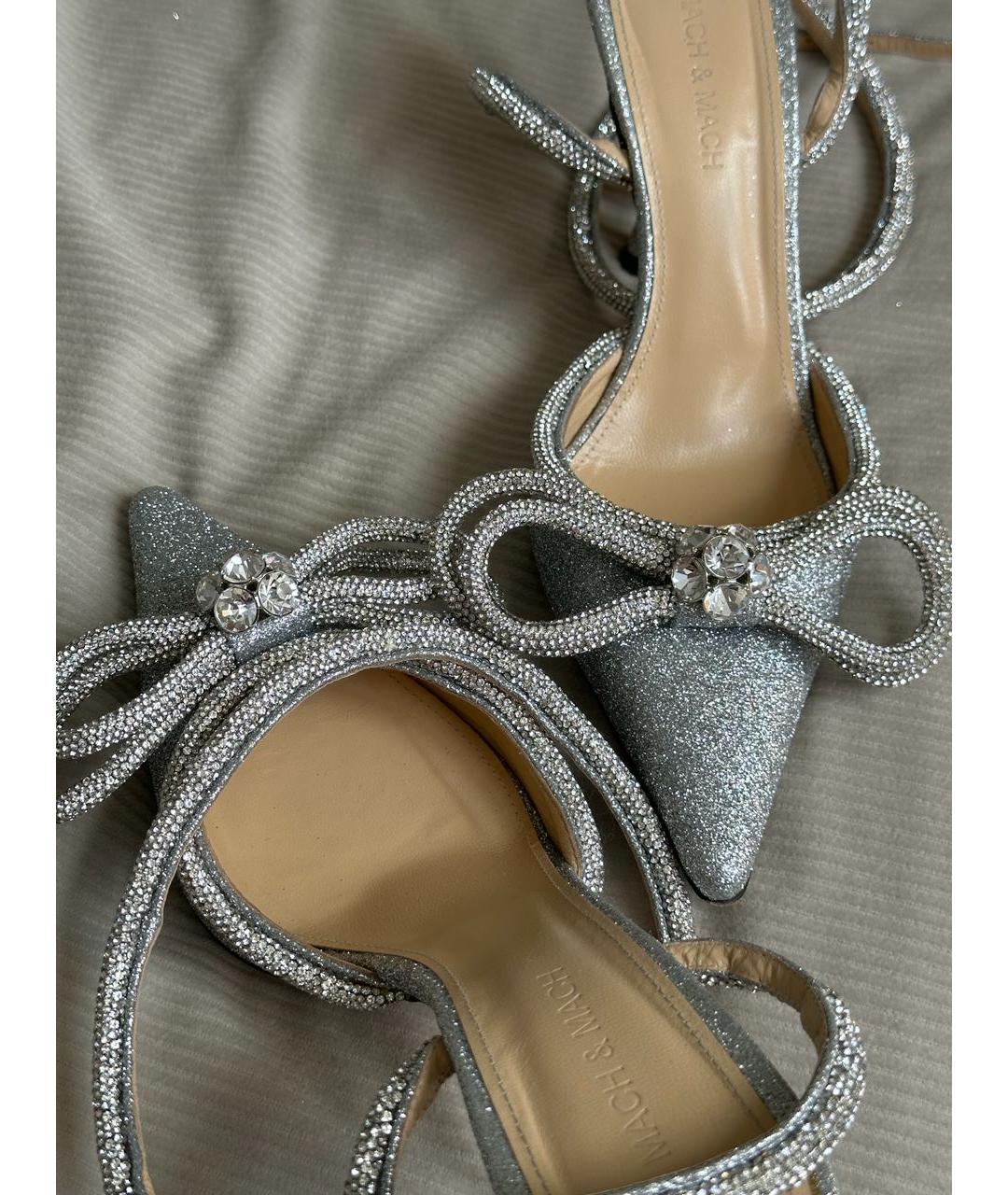 MACH&MACH Серебряные кожаные туфли, фото 4