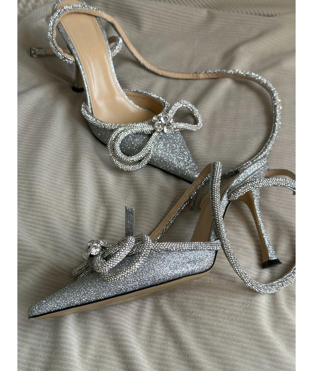 MACH&MACH Серебряные кожаные туфли, фото 2