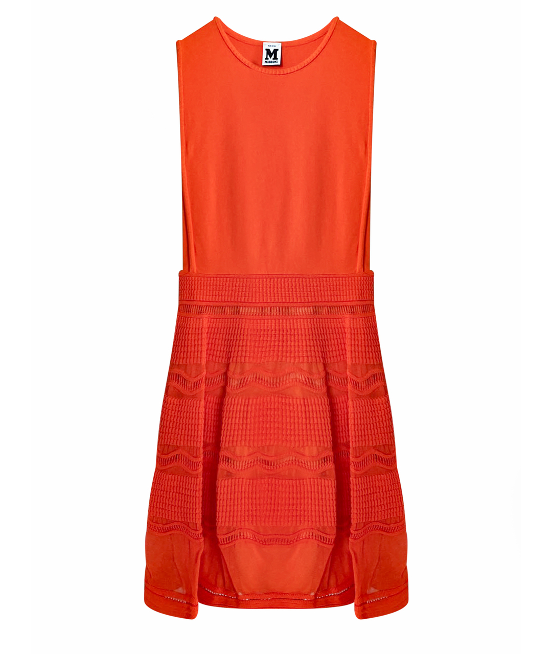 MISSONI Оранжевое хлопковое коктейльное платье, фото 1