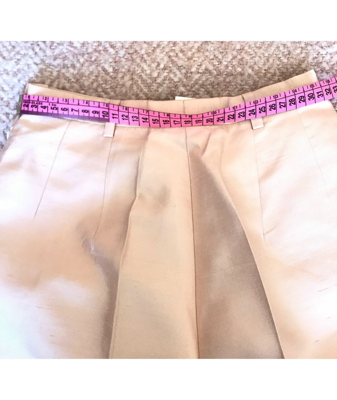 DOLCE&GABBANA Розовые шелковые прямые брюки, фото 3