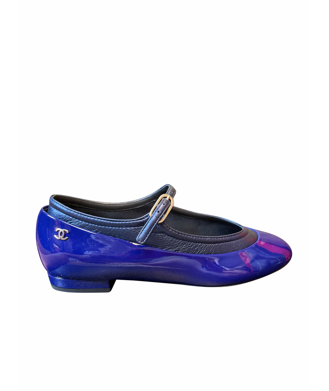 CHANEL PRE-OWNED Синие кожаные туфли, фото 1