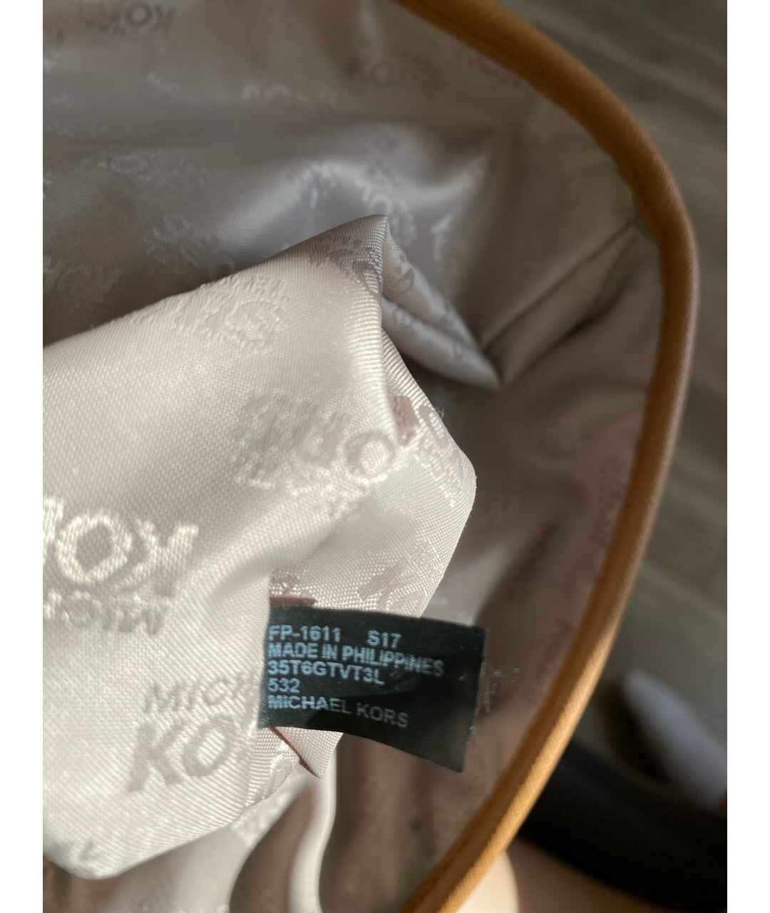 MICHAEL MICHAEL KORS Коричневая дорожная/спортивная сумка из искусственной кожи, фото 5