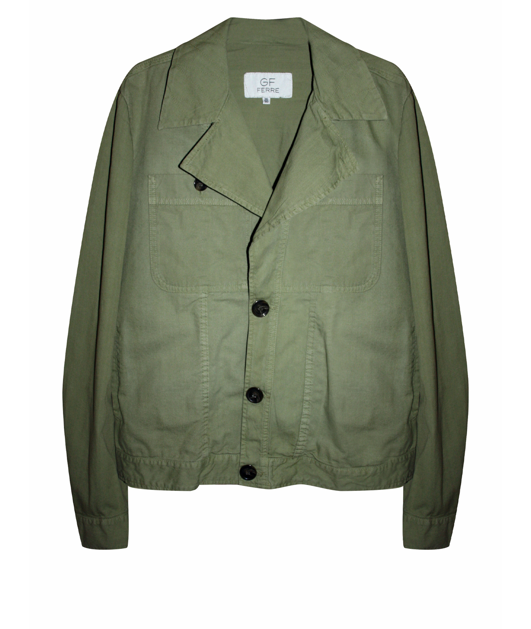 GIANFRANCO FERRE Зеленая хлопковая куртка, фото 1