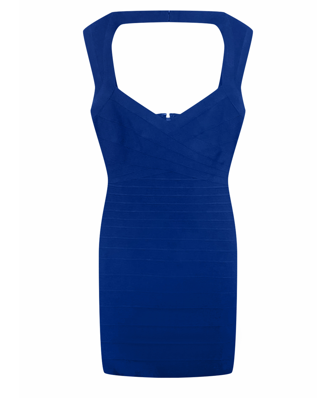 HERVE LEGER Синее вискозное коктейльное платье, фото 1
