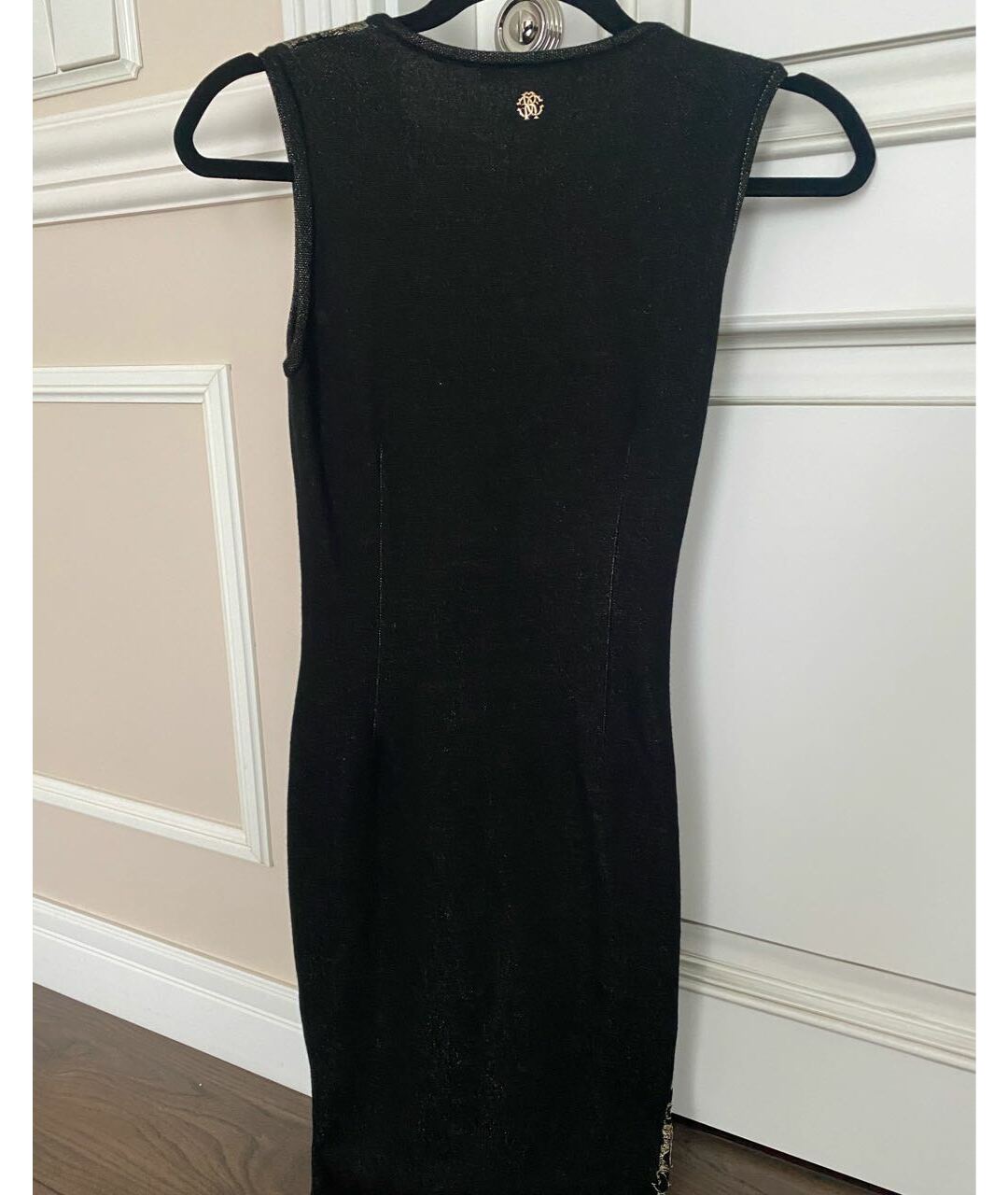 ROBERTO CAVALLI Черное вискозное коктейльное платье, фото 2