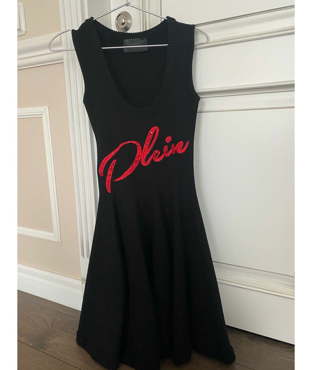 PHILIPP PLEIN Черное вискозное коктейльное платье, фото 5
