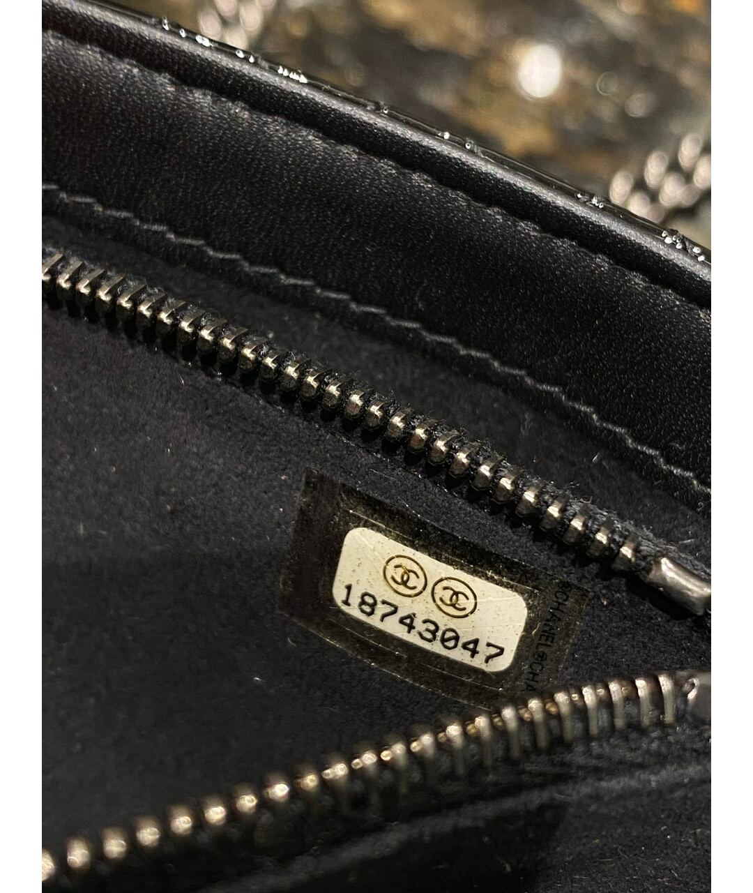 CHANEL PRE-OWNED Черная сумка тоут из лакированной кожи, фото 5