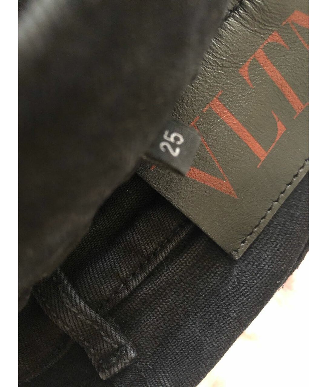 VALENTINO Черные хлопковые джинсы слим, фото 5