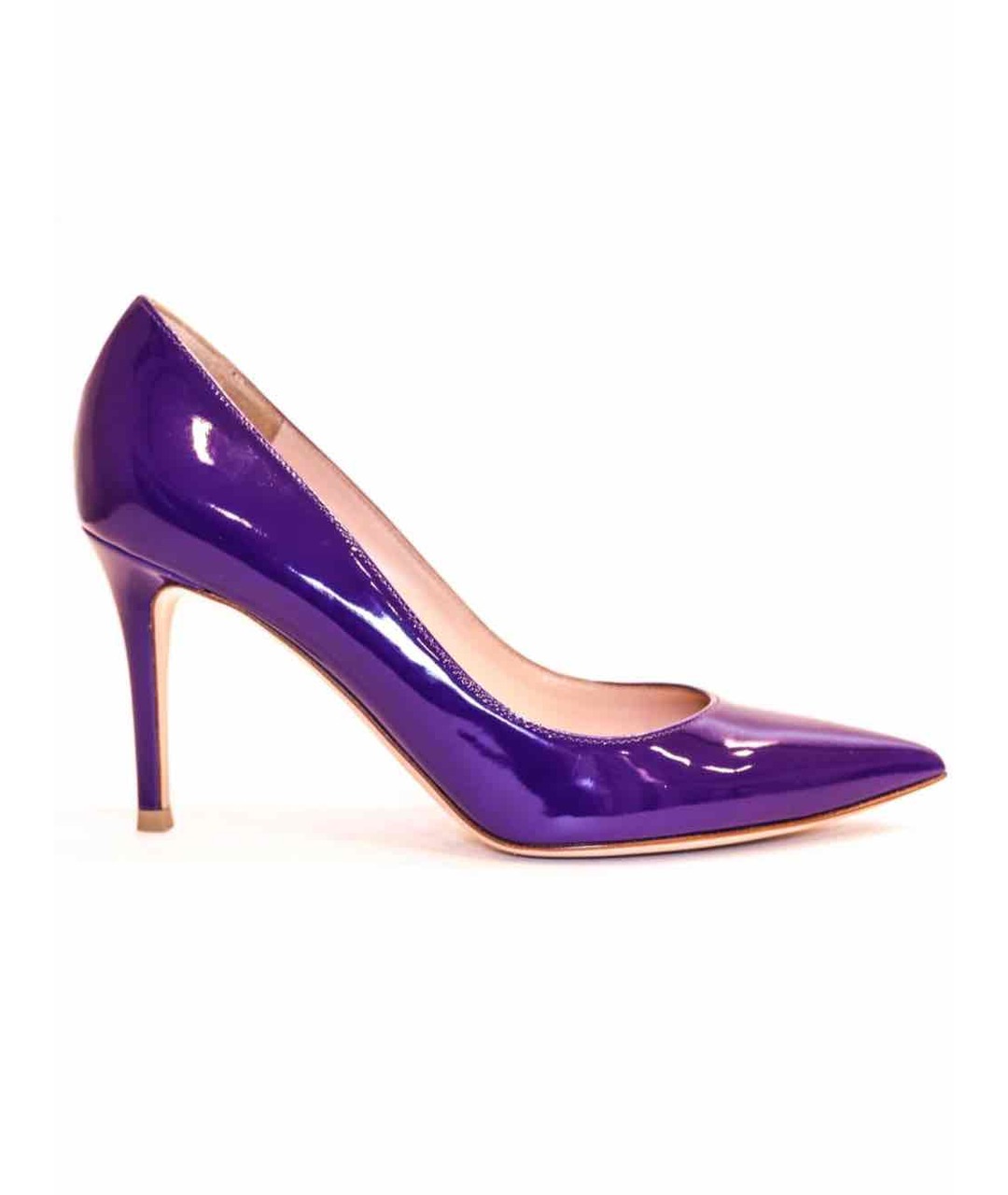 GIANVITO ROSSI Фиолетовые туфли из лакированной кожи, фото 4