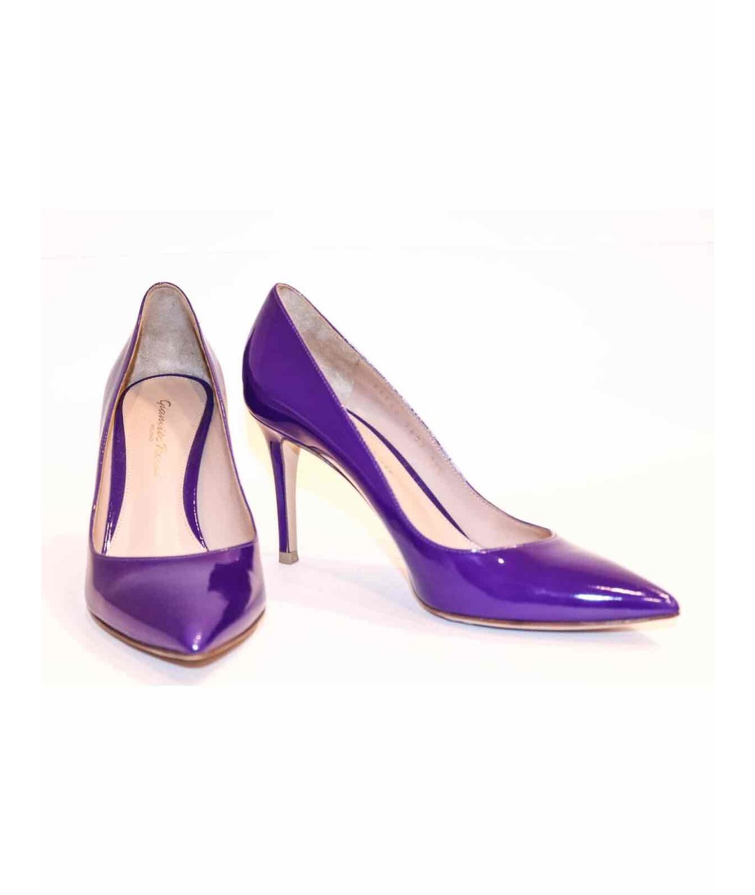 GIANVITO ROSSI Фиолетовые туфли из лакированной кожи, фото 2