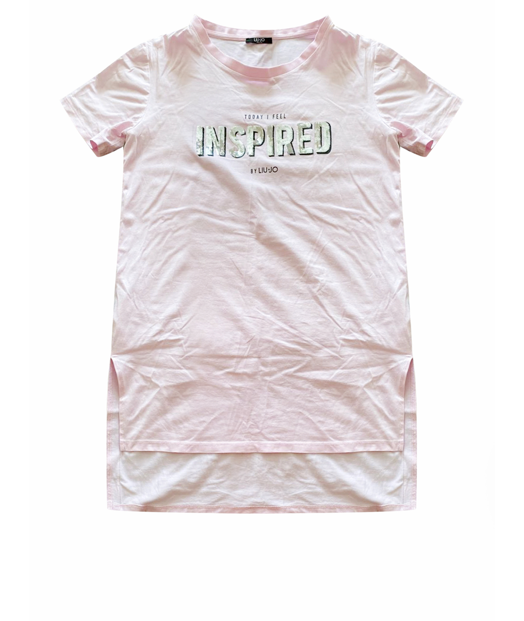 LIU JO Розовая хлопковая футболка, фото 1