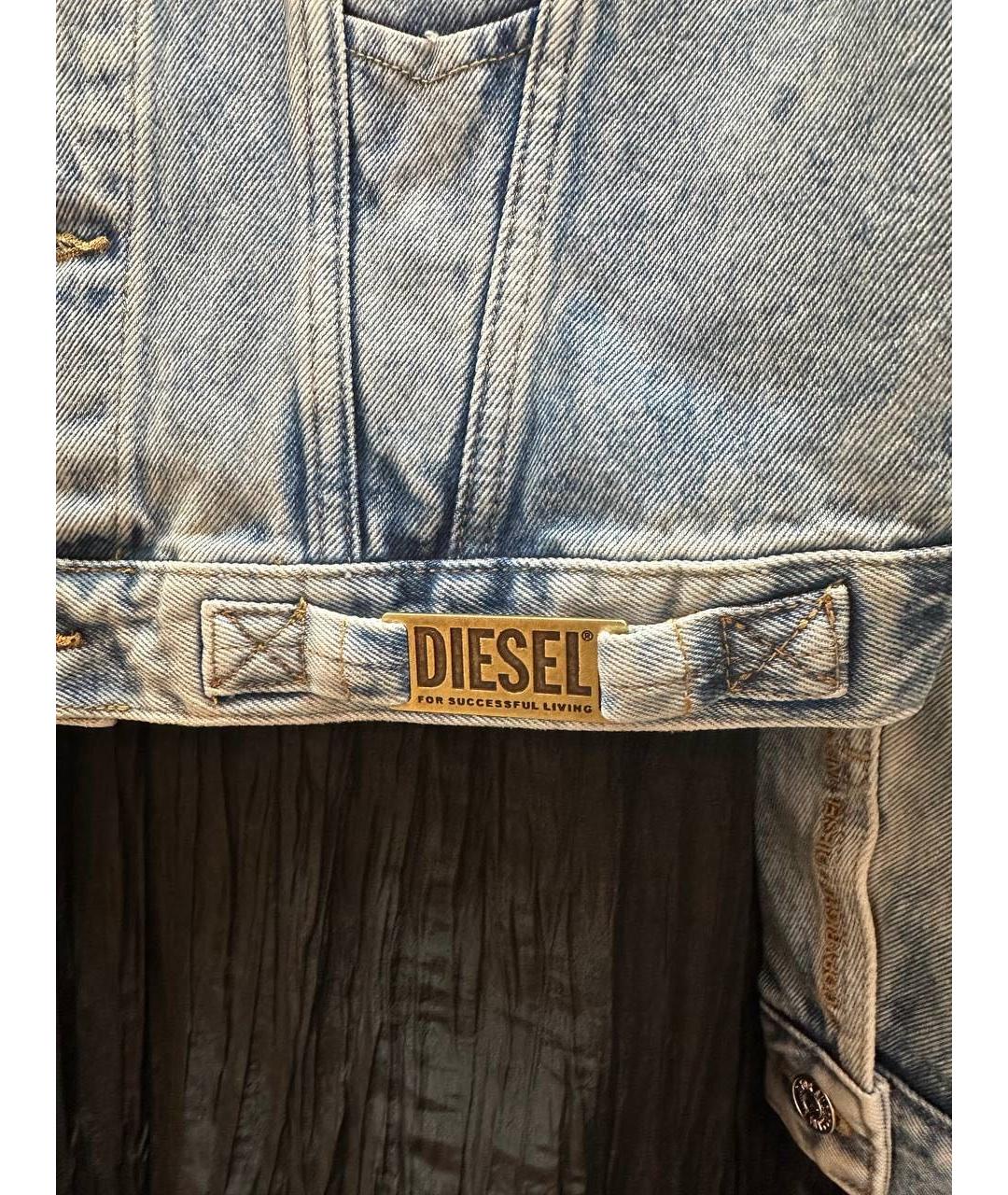 DIESEL Голубая деним куртка, фото 4