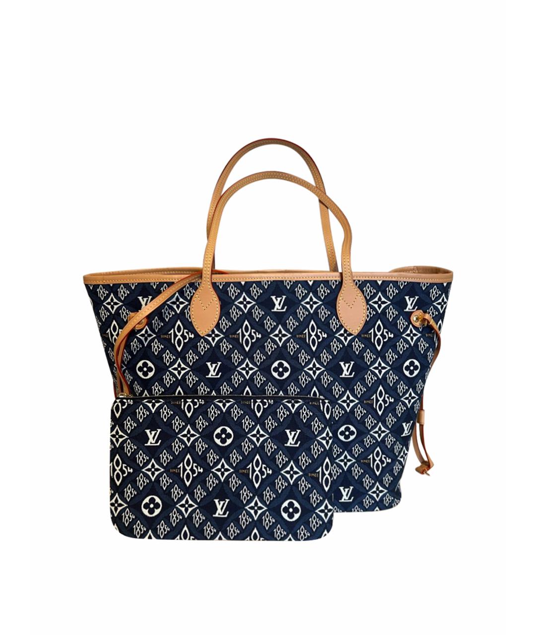 LOUIS VUITTON PRE-OWNED Темно-синяя сумка тоут, фото 1