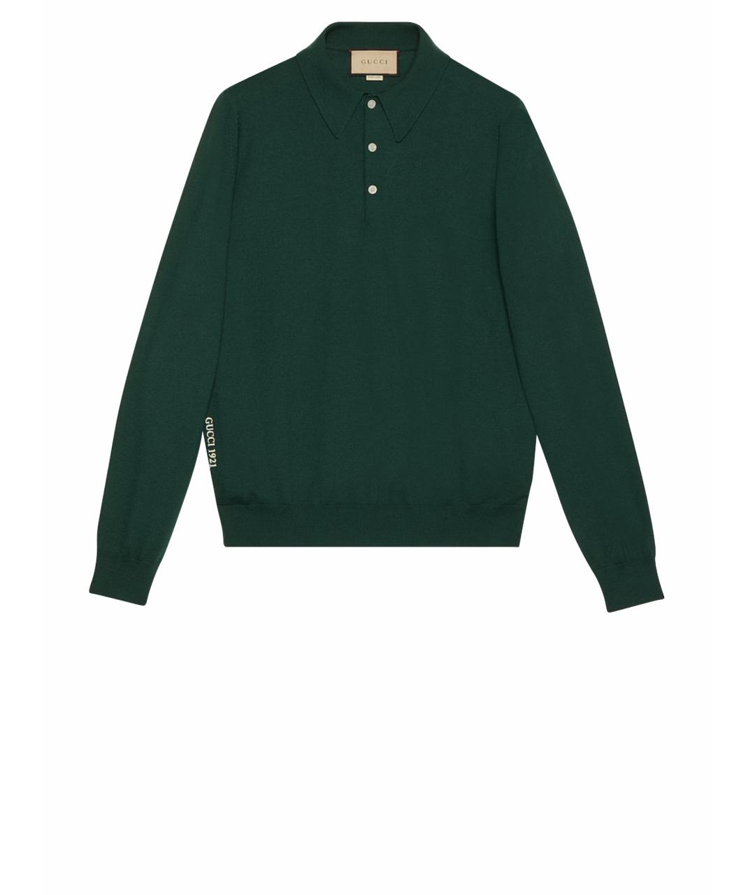 GUCCI Зеленый джемпер / свитер, фото 1