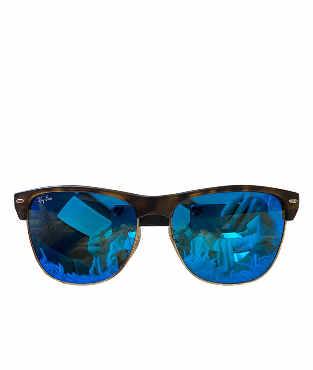 RAY BAN Синие пластиковые солнцезащитные очки, фото 1
