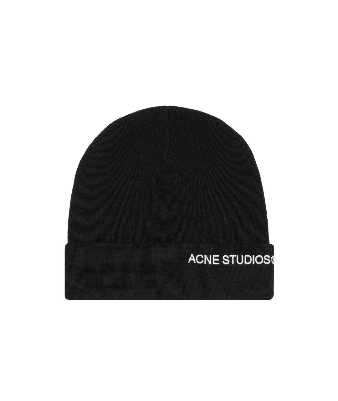 ACNE STUDIOS Черная шерстяная шапка, фото 2