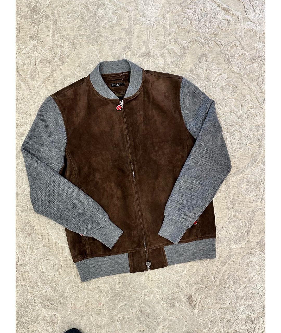 KITON Горчичная замшевая куртка, фото 4