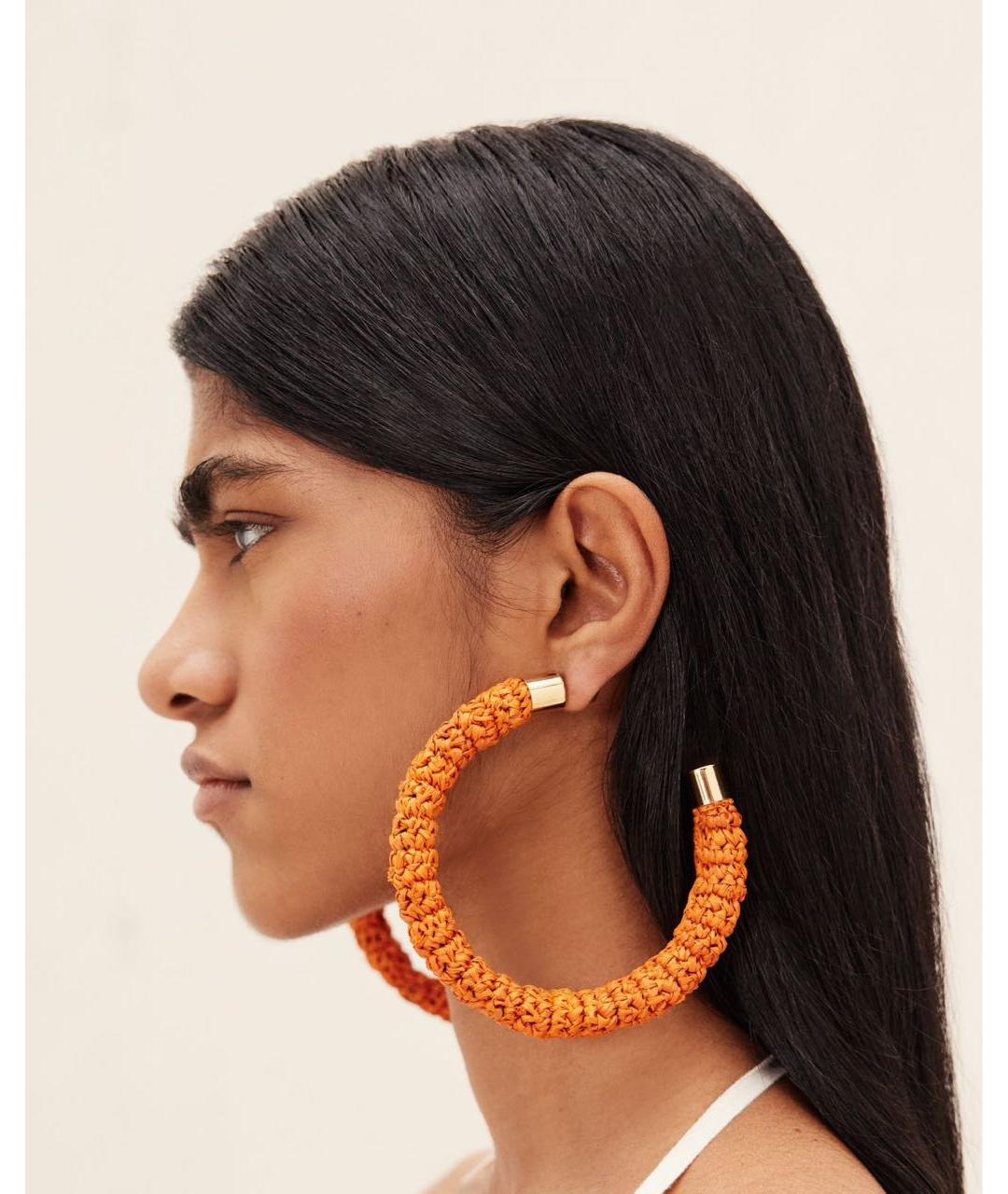 JACQUEMUS Оранжевое серьги, фото 4