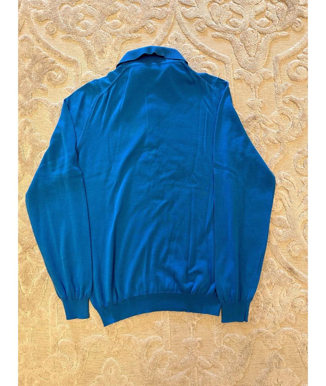 SVEVO Голубой хлопковый джемпер / свитер, фото 2