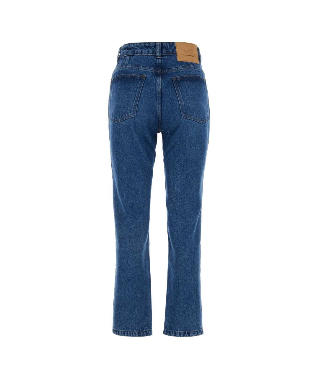 AMI Синие хлопковые прямые джинсы, фото 2