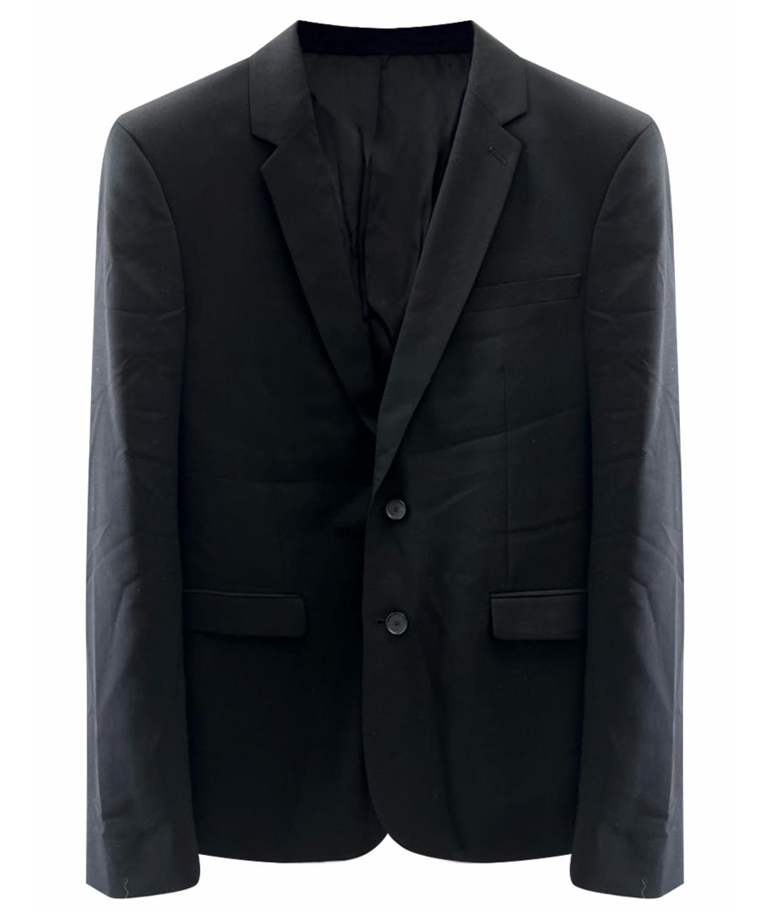 SANDRO Черный шерстяной жакет/пиджак, фото 1
