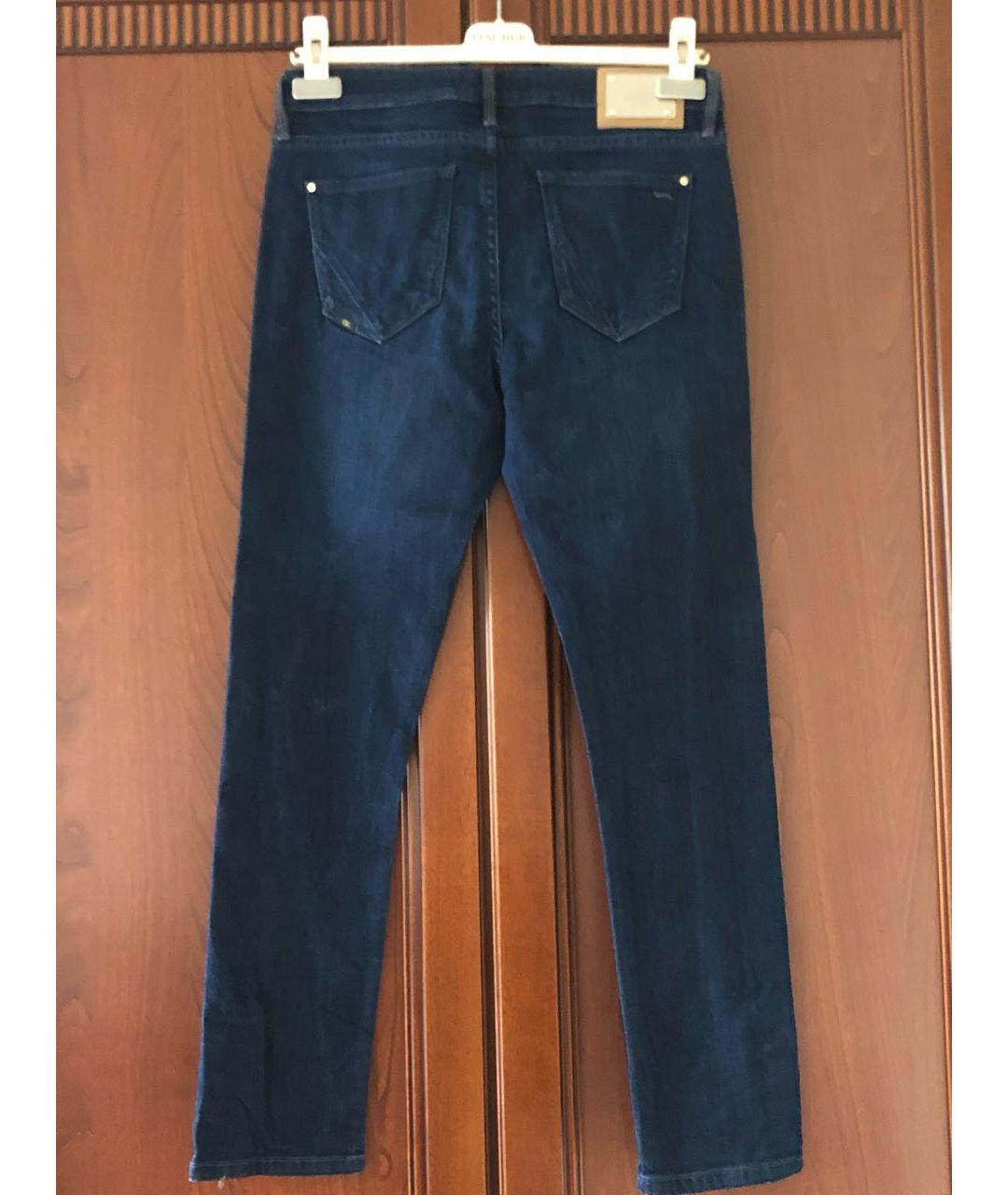VDP Темно-синие хлопко-эластановые джинсы слим, фото 2