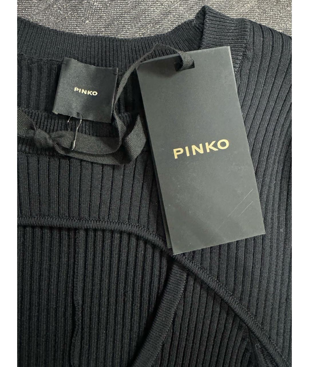 PINKO Черное повседневное платье, фото 5