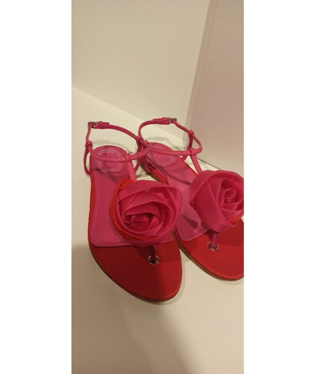 CHRISTIAN DIOR PRE-OWNED Розовые текстильные сандалии, фото 6