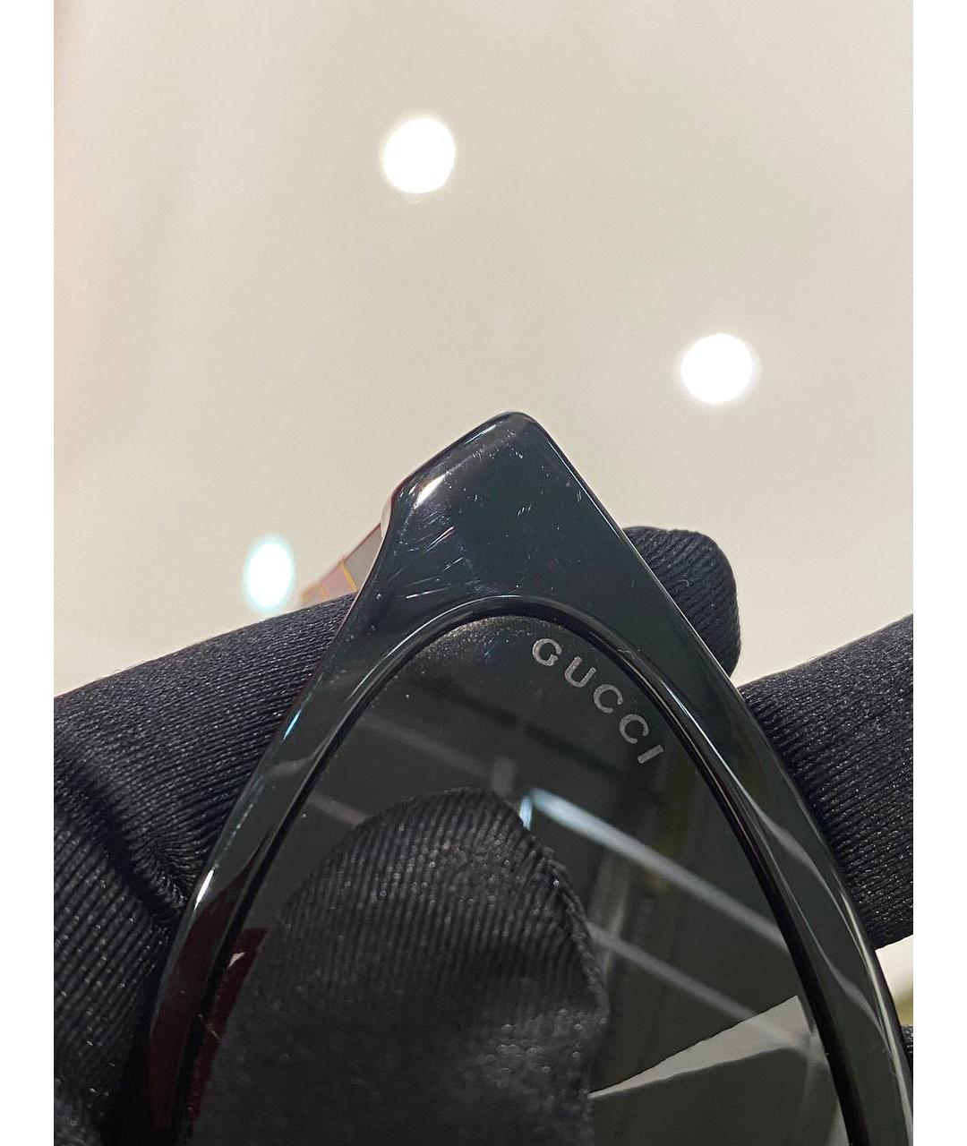 GUCCI Черные пластиковые солнцезащитные очки, фото 6