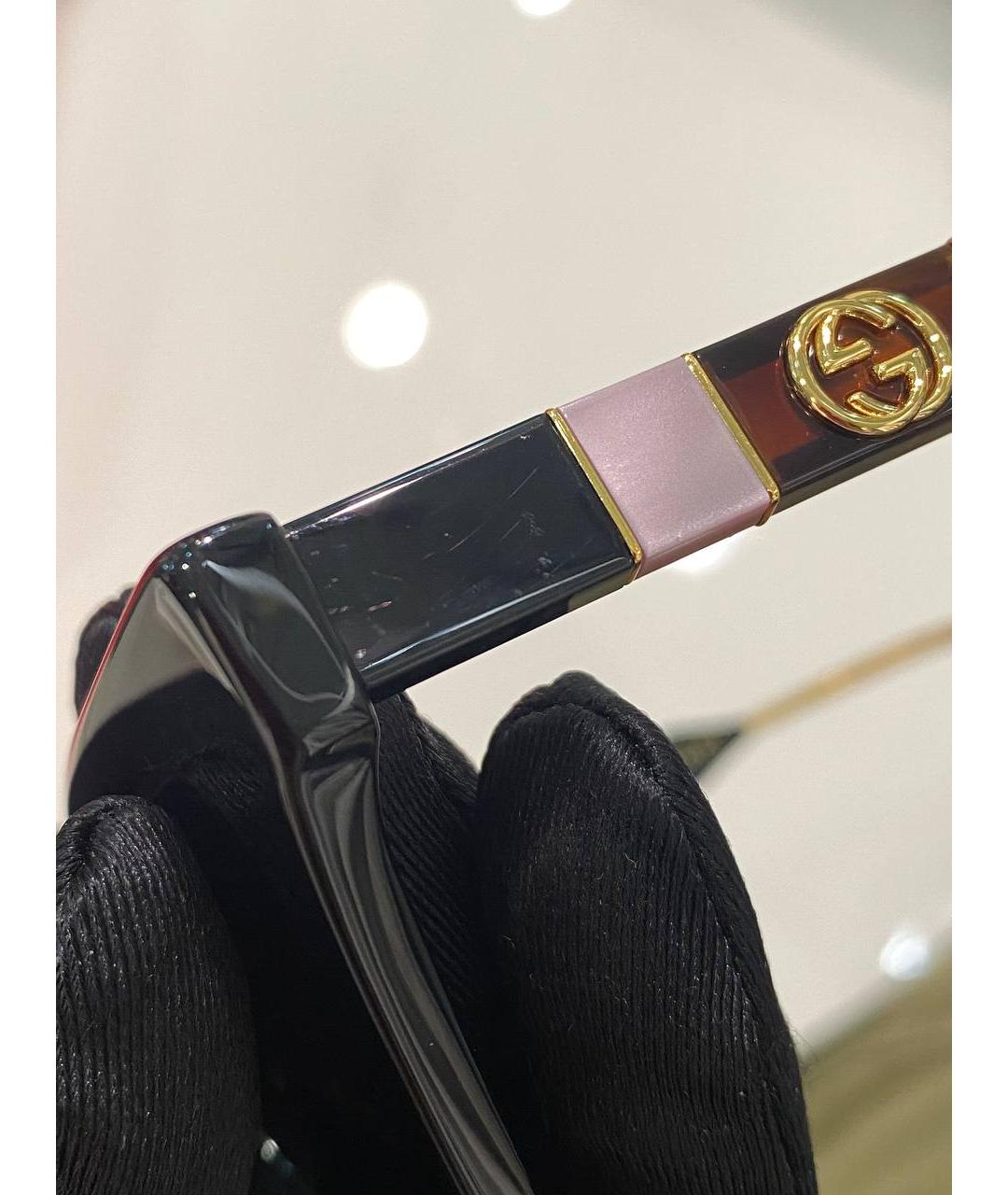 GUCCI Черные пластиковые солнцезащитные очки, фото 5