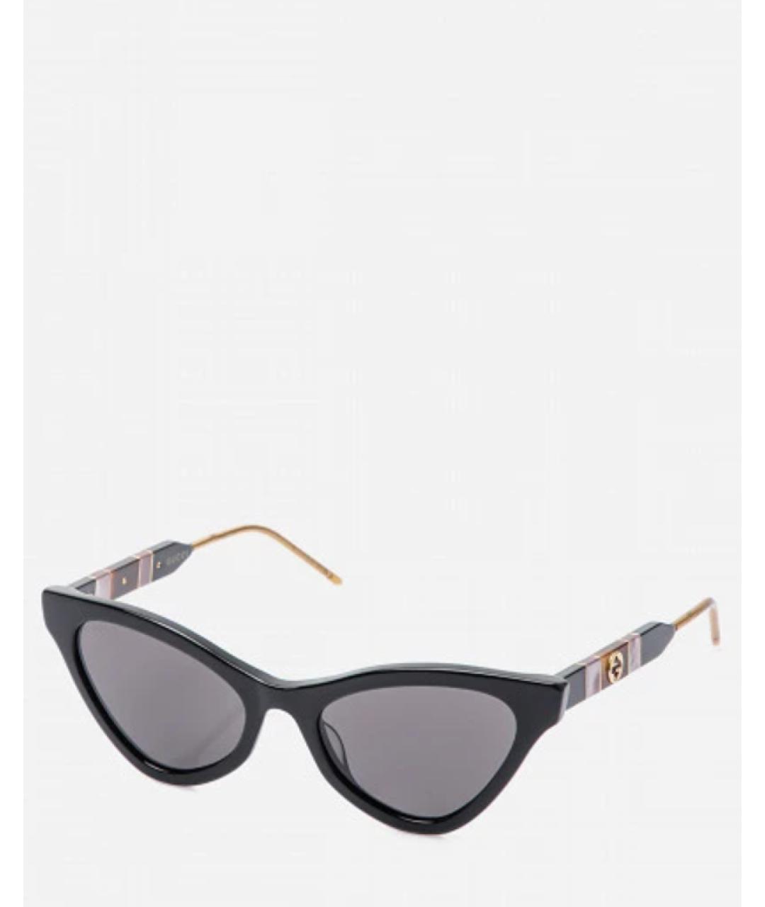 GUCCI Черные пластиковые солнцезащитные очки, фото 2