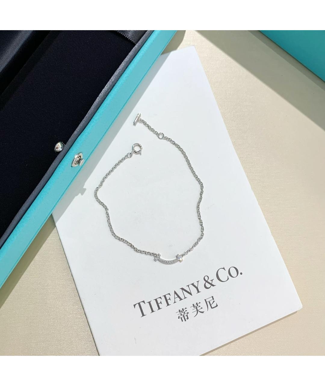 TIFFANY&CO Серебрянный браслет из белого золота, фото 3