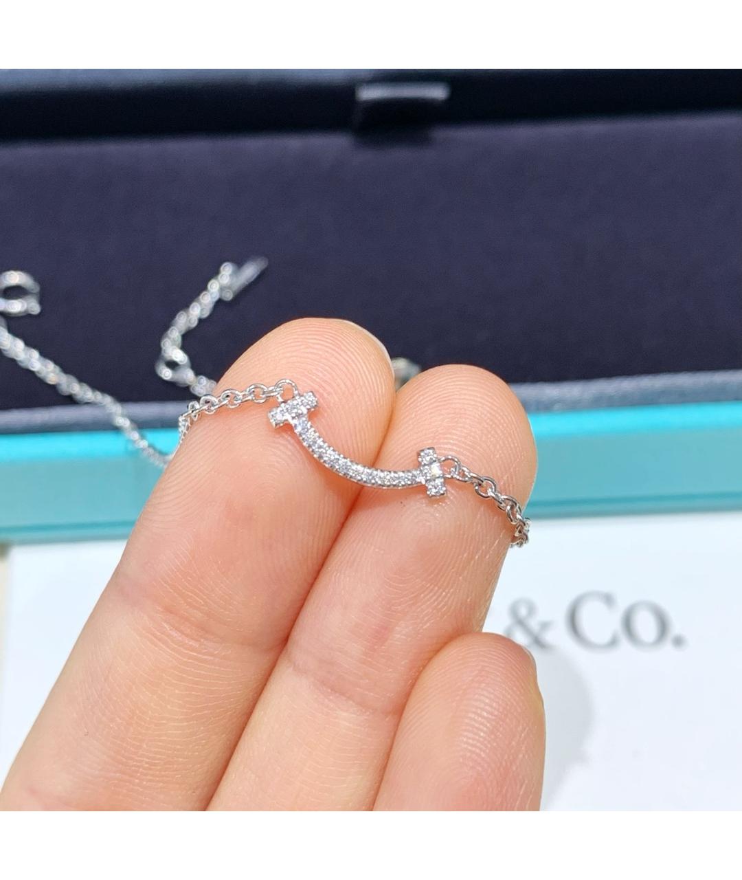 TIFFANY&CO Серебрянный браслет из белого золота, фото 4