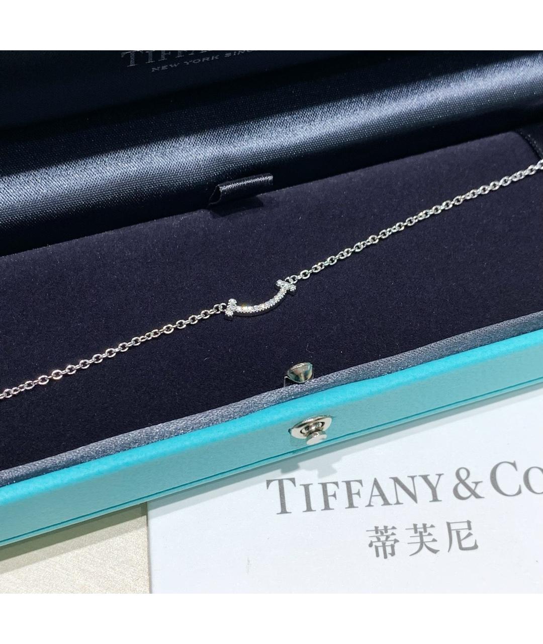 TIFFANY&CO Серебрянный браслет из белого золота, фото 5