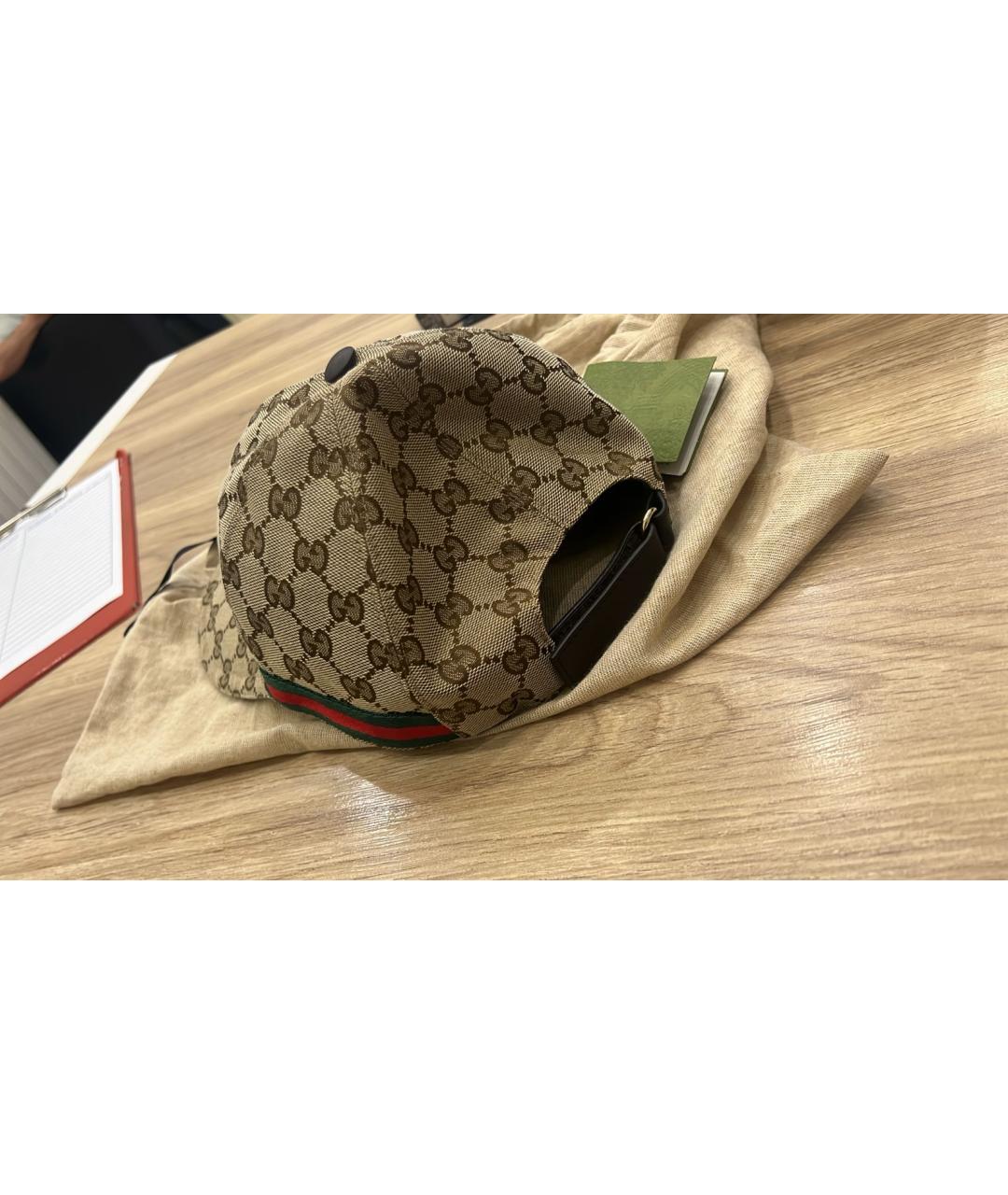 GUCCI Бежевая кепка/бейсболка, фото 2