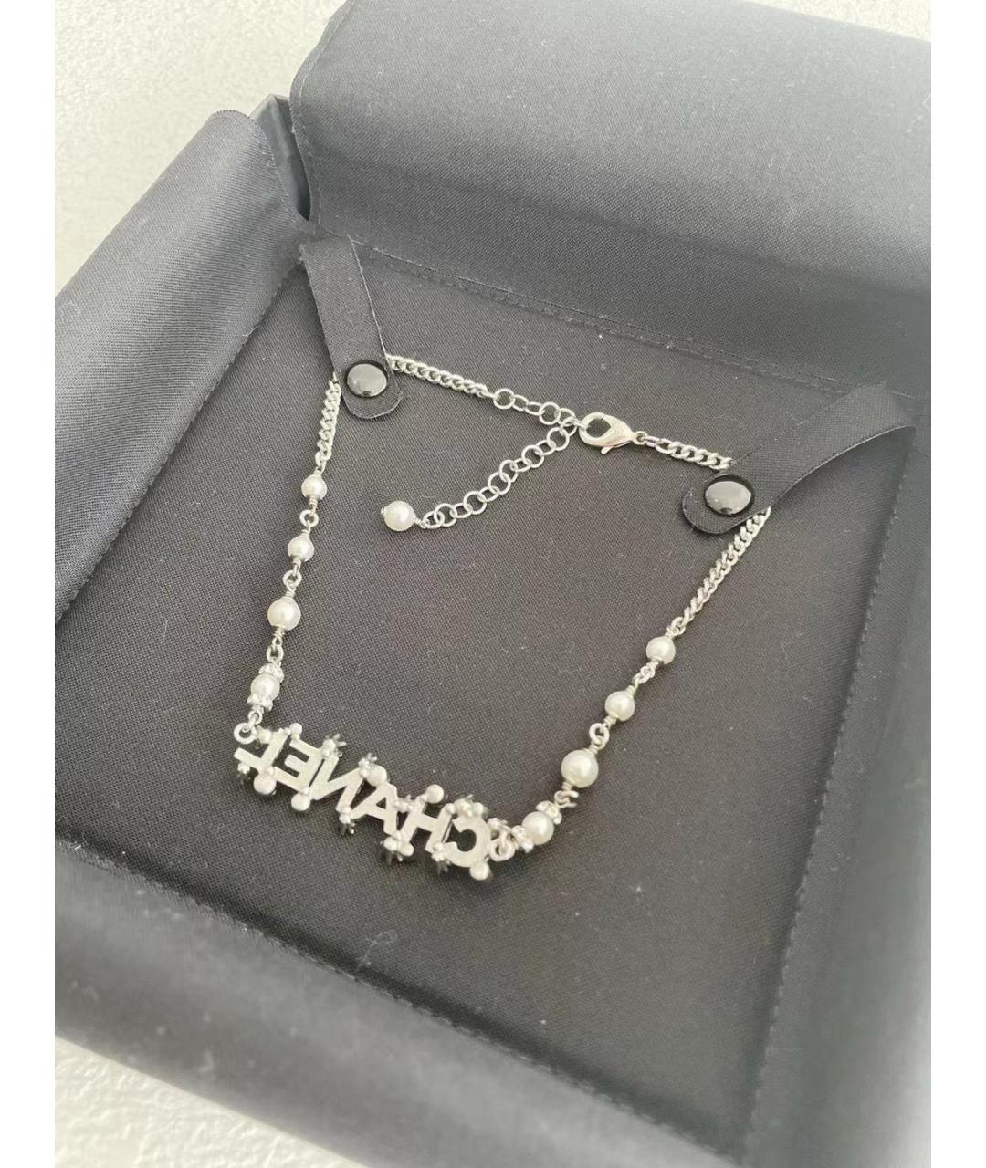 CHANEL Серебряная металлическая подвеска, фото 4