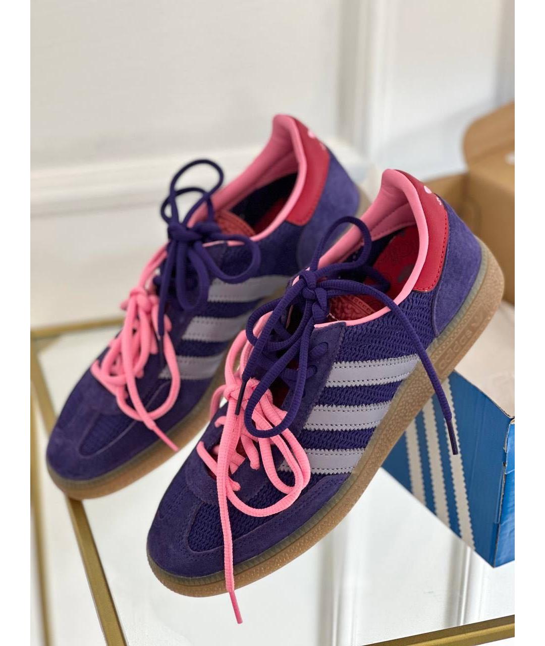 ADIDAS Фиолетовые замшевые кроссовки, фото 2