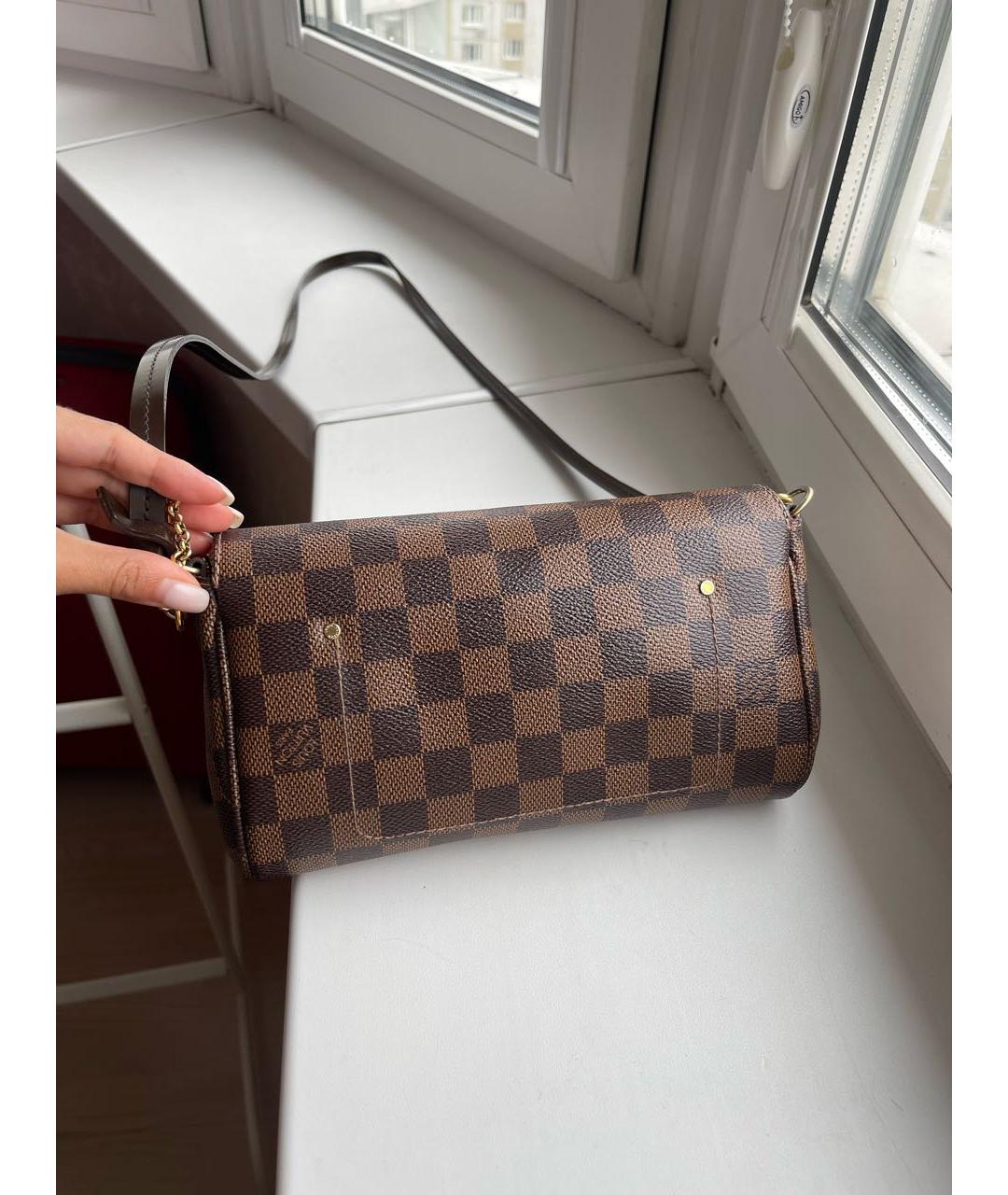 LOUIS VUITTON Коричневая сумка через плечо, фото 3