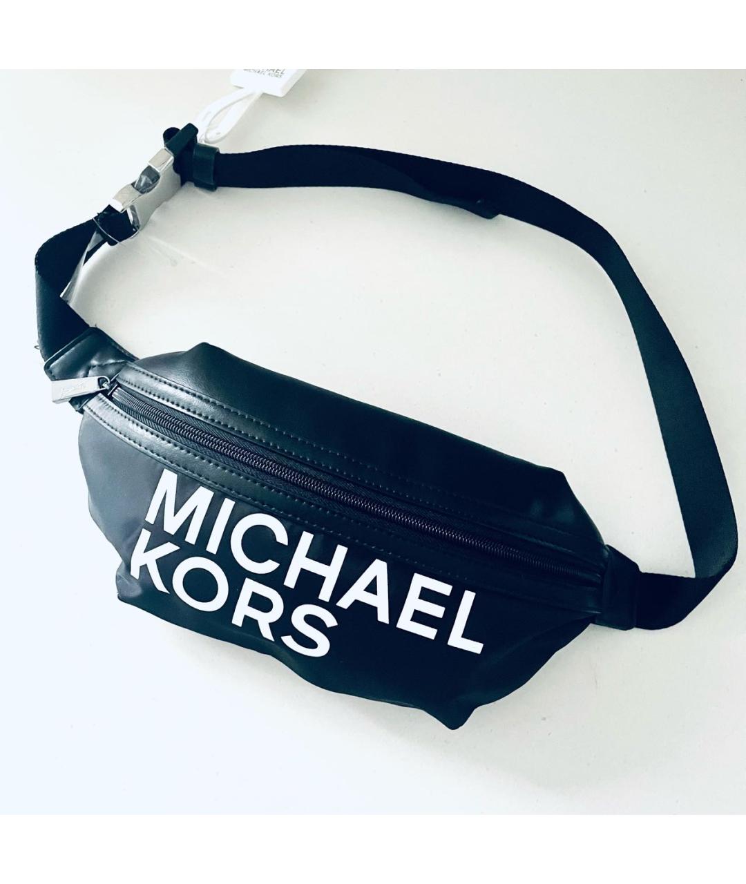 MICHAEL KORS Черная поясная сумка, фото 8