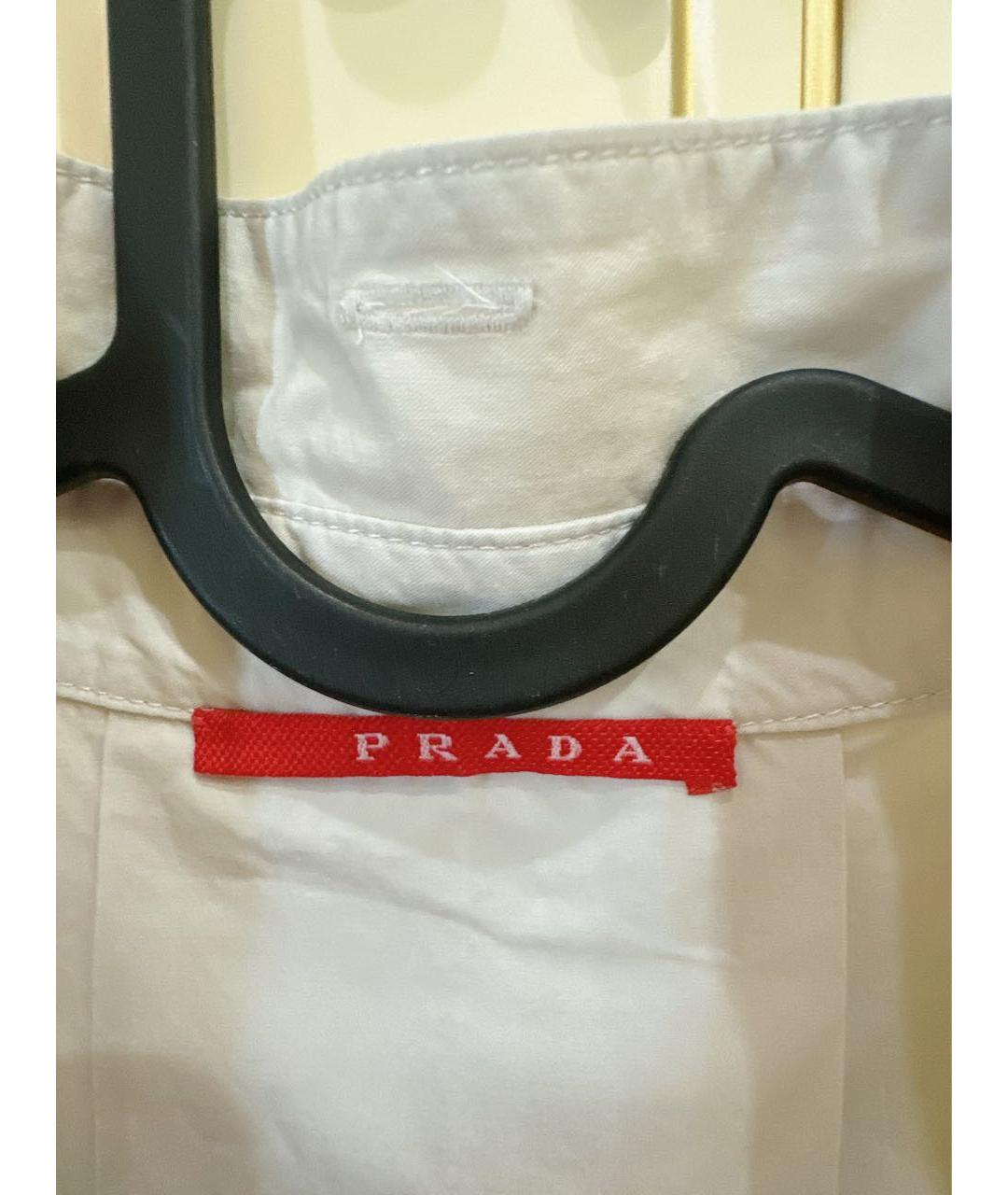 PRADA Бежевое хлопковое повседневное платье, фото 3