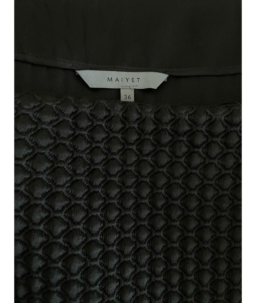 MAIYET Черная шерстяная юбка мини, фото 3