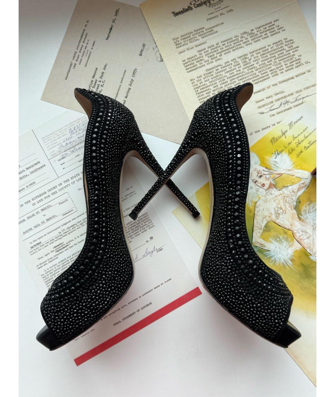 VALENTINO Черные замшевые туфли, фото 3