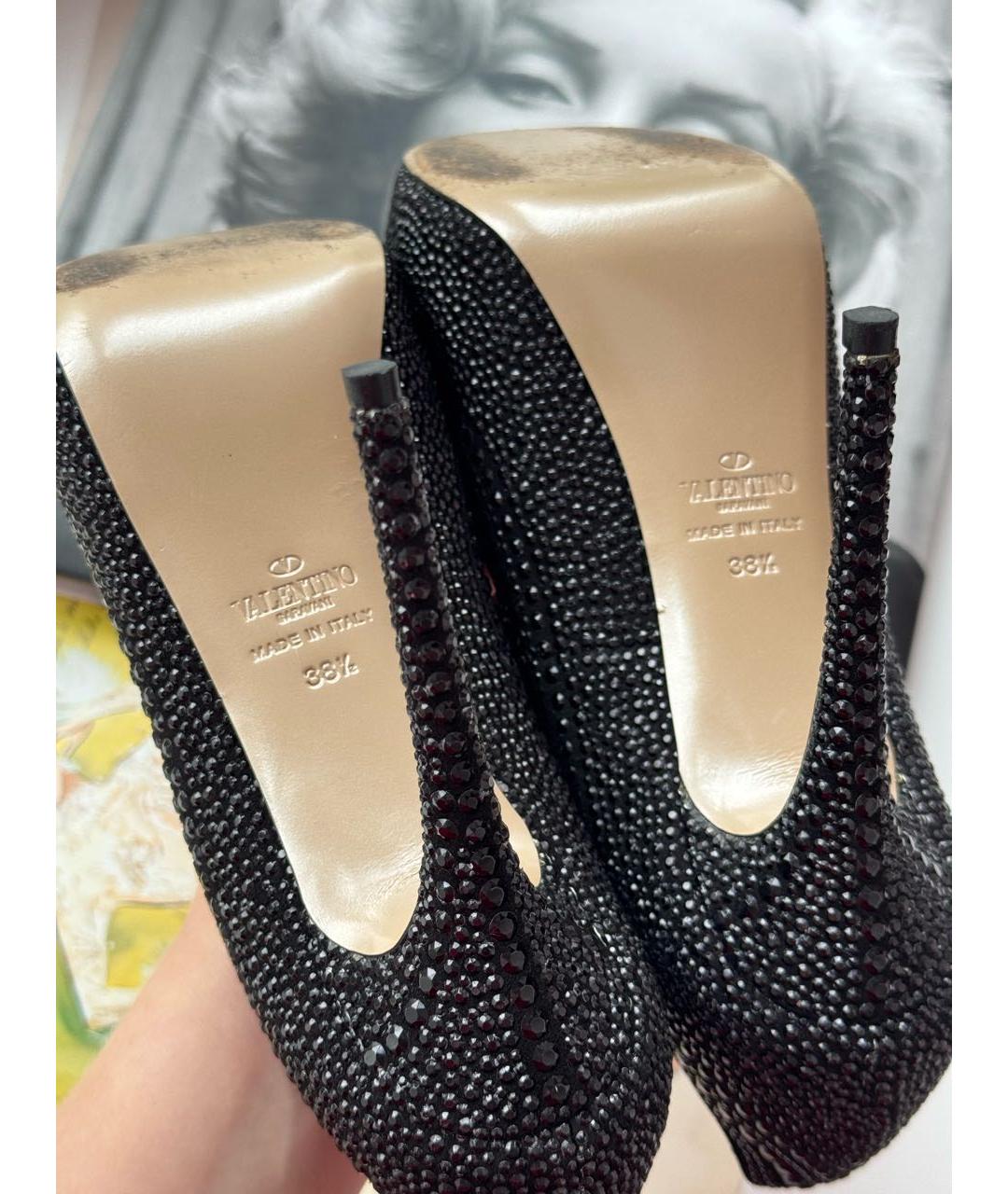 VALENTINO Черные замшевые туфли, фото 7