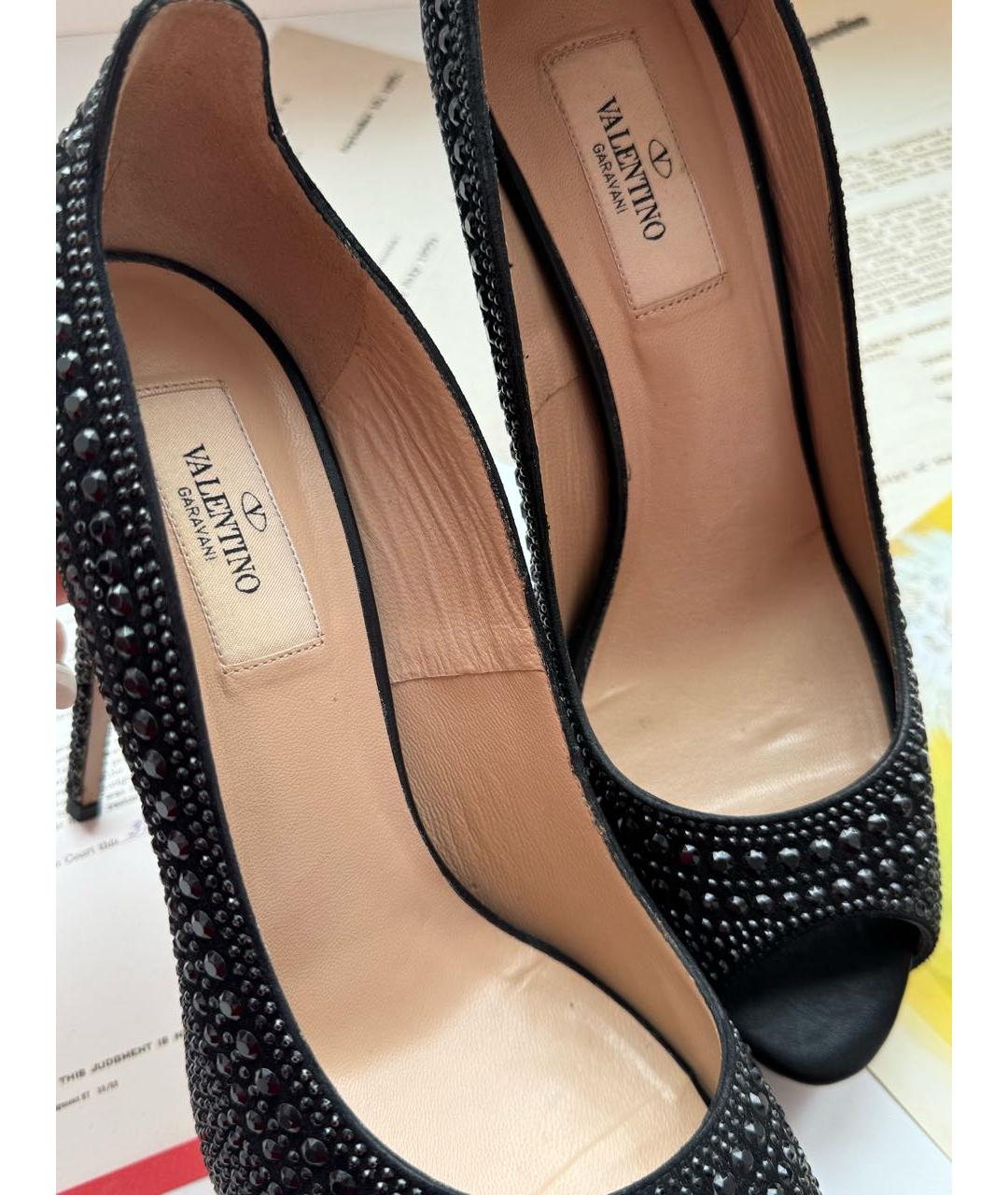 VALENTINO Черные замшевые туфли, фото 5