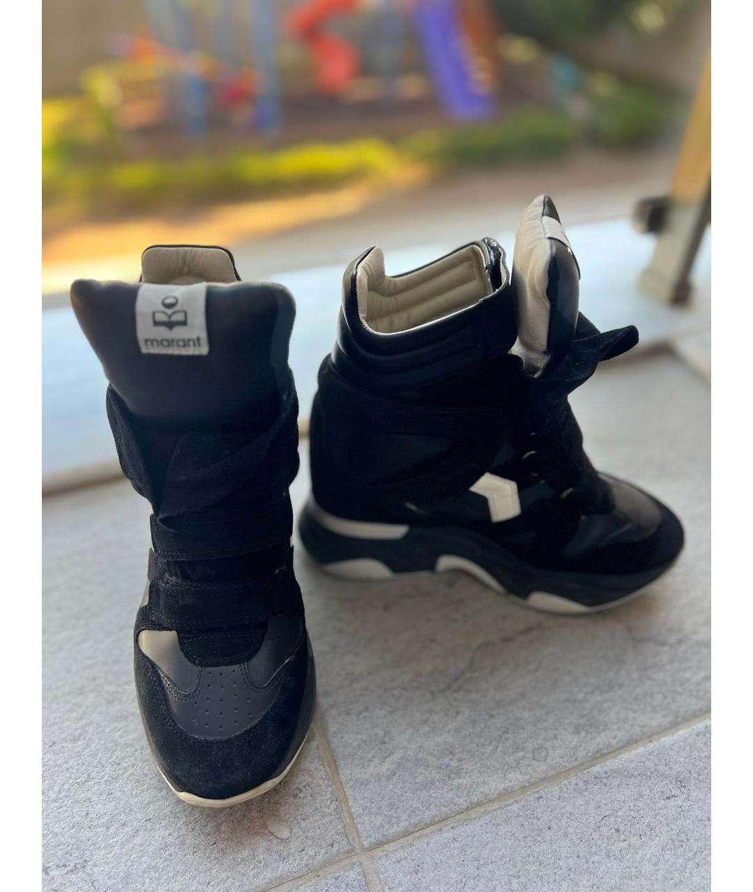 ISABEL MARANT Мульти замшевые кроссовки, фото 4