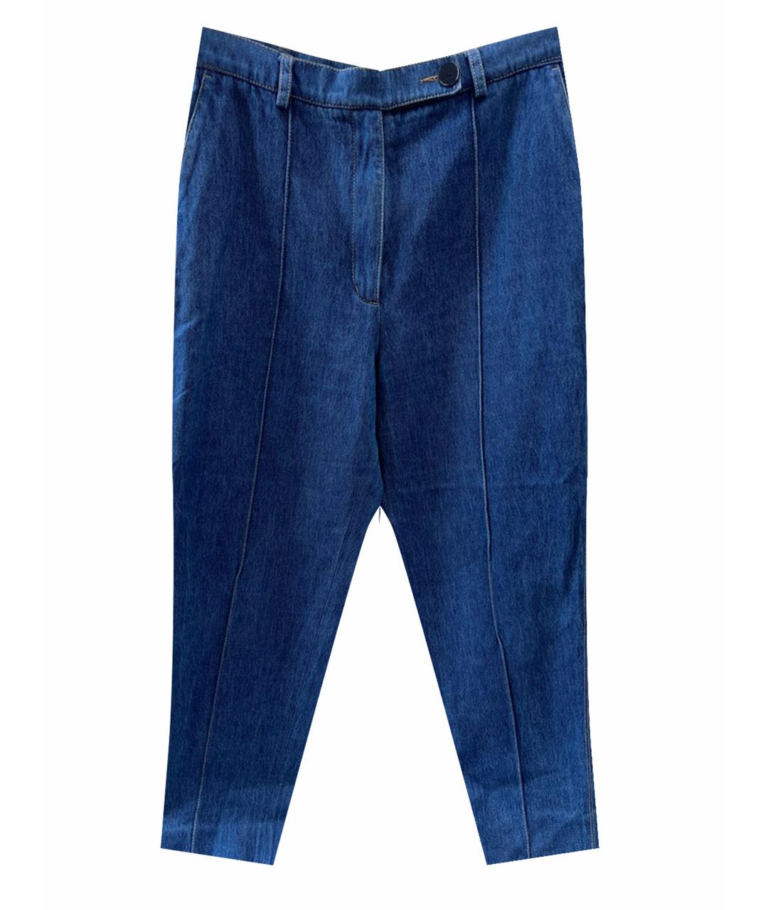 SANDRO Темно-синие хлопковые джинсы слим, фото 1