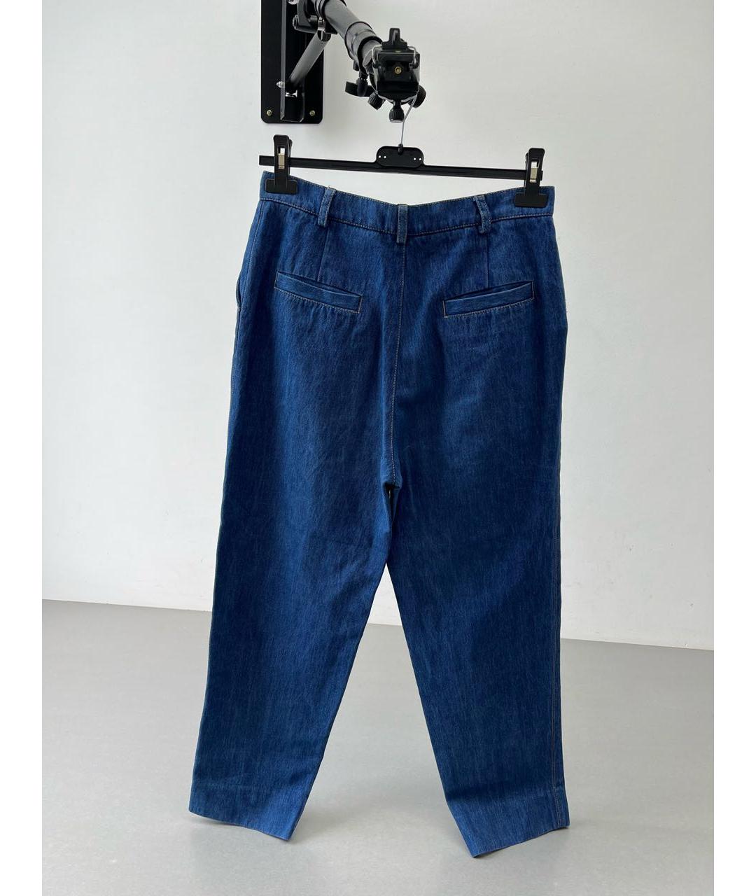 SANDRO Темно-синие хлопковые джинсы слим, фото 2