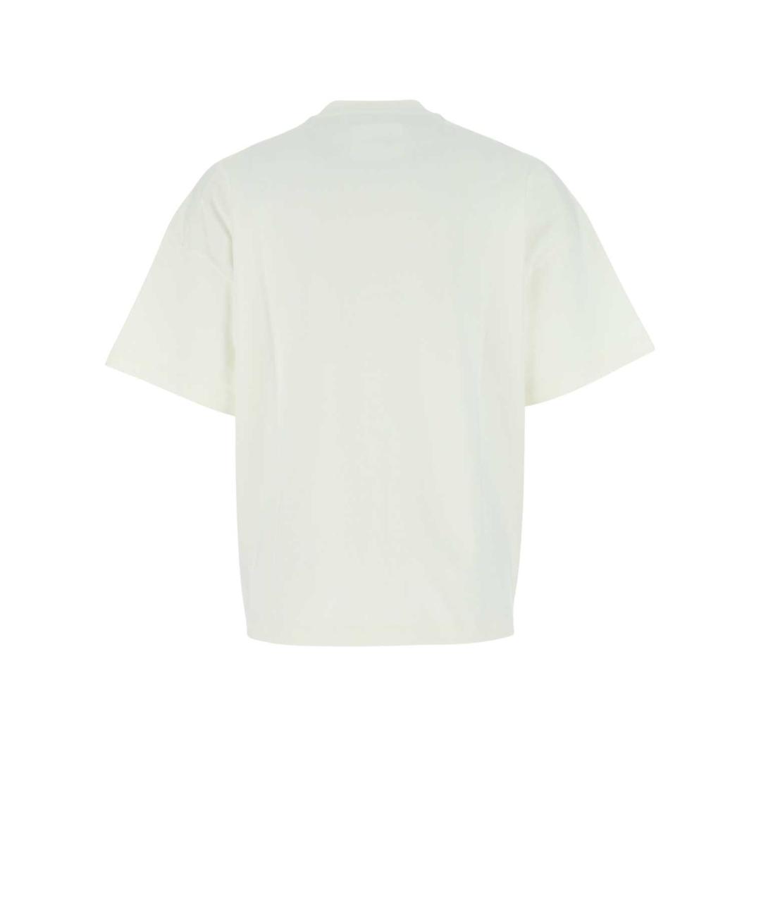 JIL SANDER Белая хлопковая футболка, фото 2