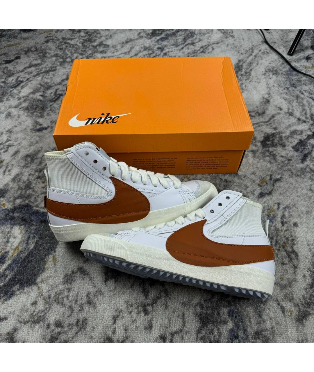 NIKE Белые высокие кроссовки / кеды, фото 2